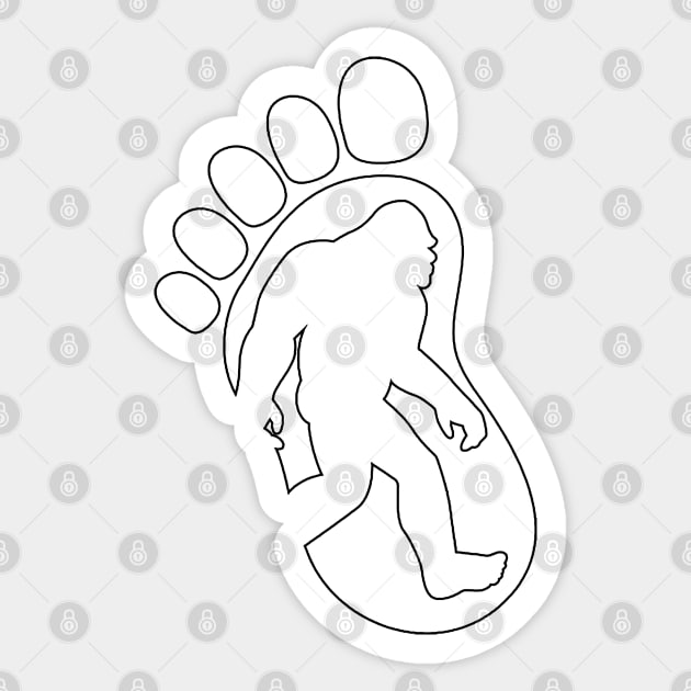 Bigfoot - Foot Sticker by  The best hard hat stickers 
